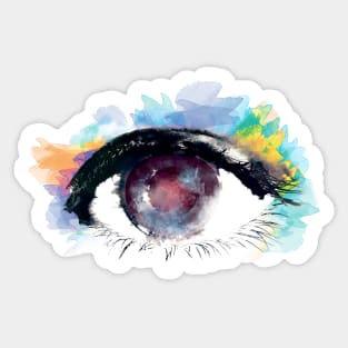 Water Color Eye Sticker